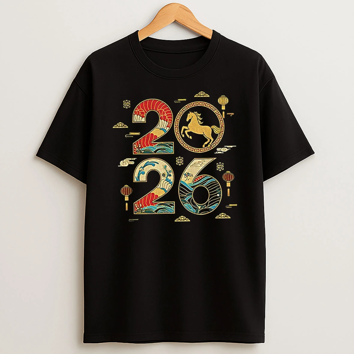 Happy New Year 2026 Zodiac Year Of The Horse T Shirt