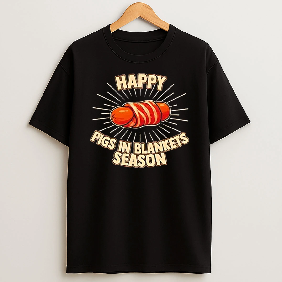 Happy Pigs In Blankets Christmas T Shirt