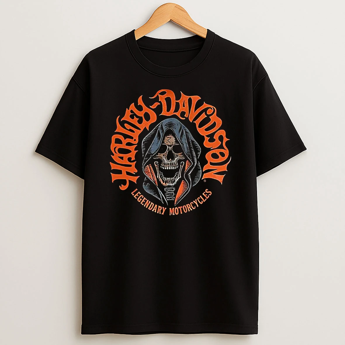 Harley Davidson Legacy Road Motorcycles Biker American Classic Graphic T Shirt