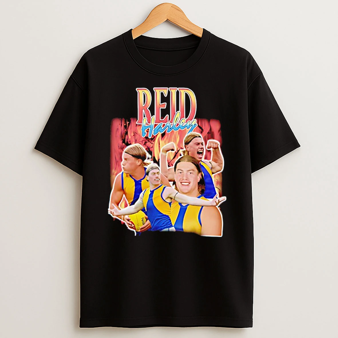 Harley Reid Fire Retro Graphic T Shirt