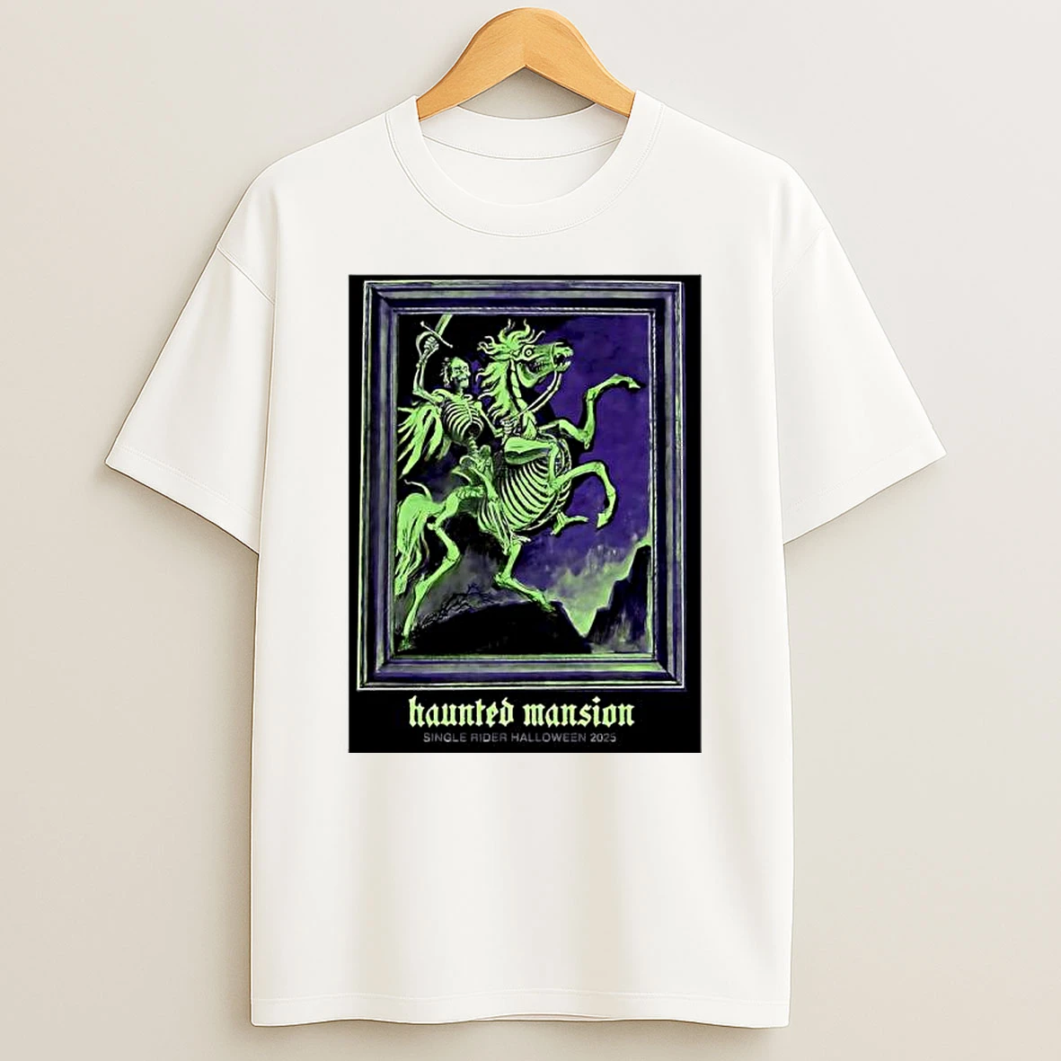 Haunted Mansion Single Rider Halloween 2025 Graphic T Shirt