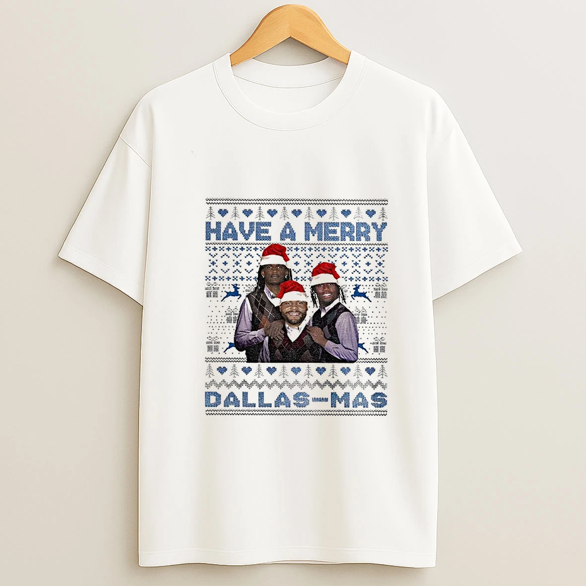 Have A Merry Dallas Mas Ceedee Lamb Dak Prescott George Pickens Football Xmas 2025 T Shirt