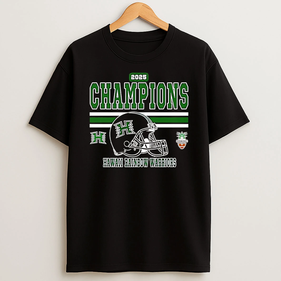 Hawaii Rainbow Warriors 2025 Hawaii Bowl Champions T Shirt