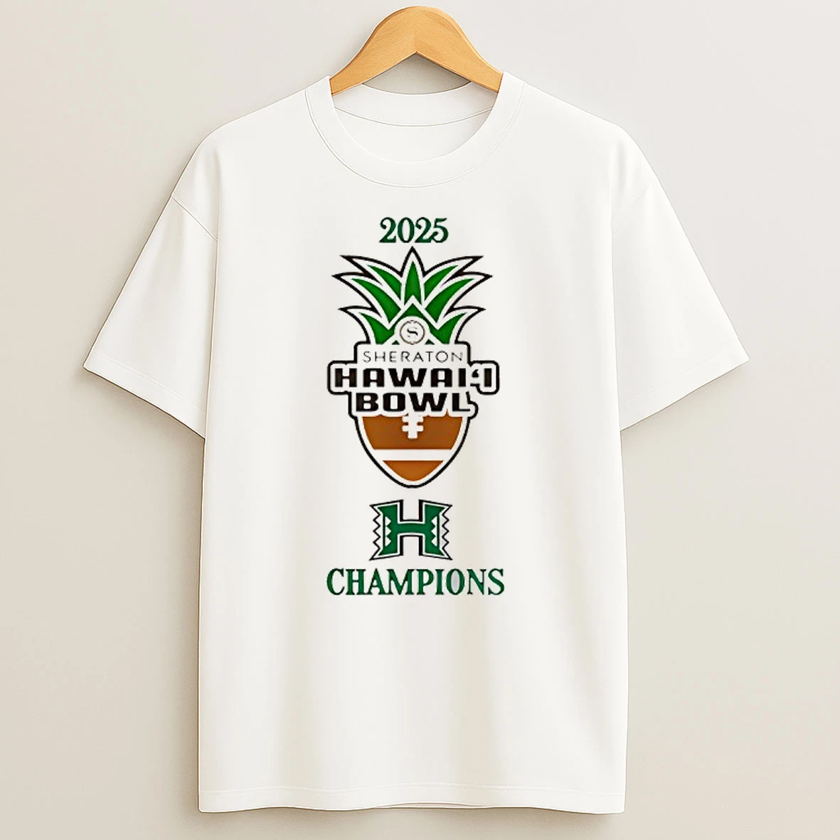 Hawaii Rainbow Warriors Hawaii Bowl Champions 2025 T Shirt
