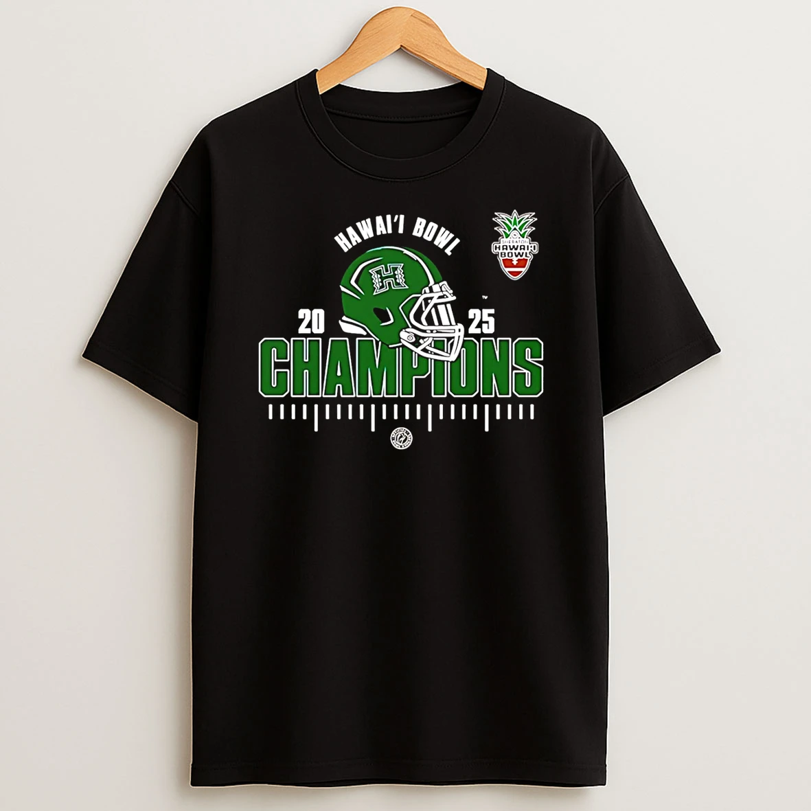 Hawaii Rainbow Warriors Ncaa Football Hawaii Bowl Champions 2025 T Shirt