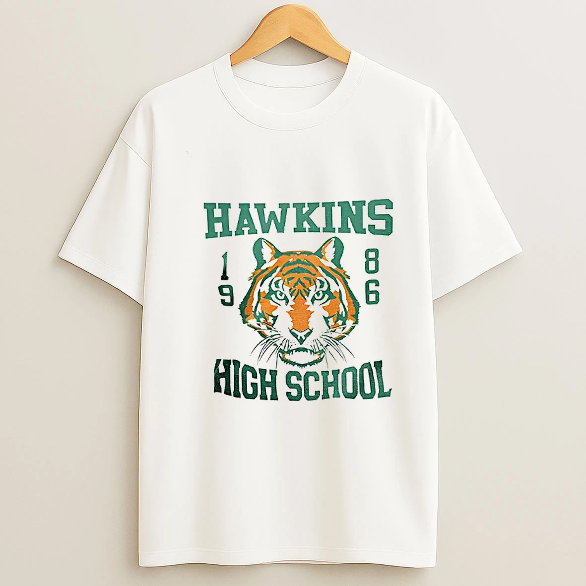 Hawkins High School Tiger High Resolution T Shirt