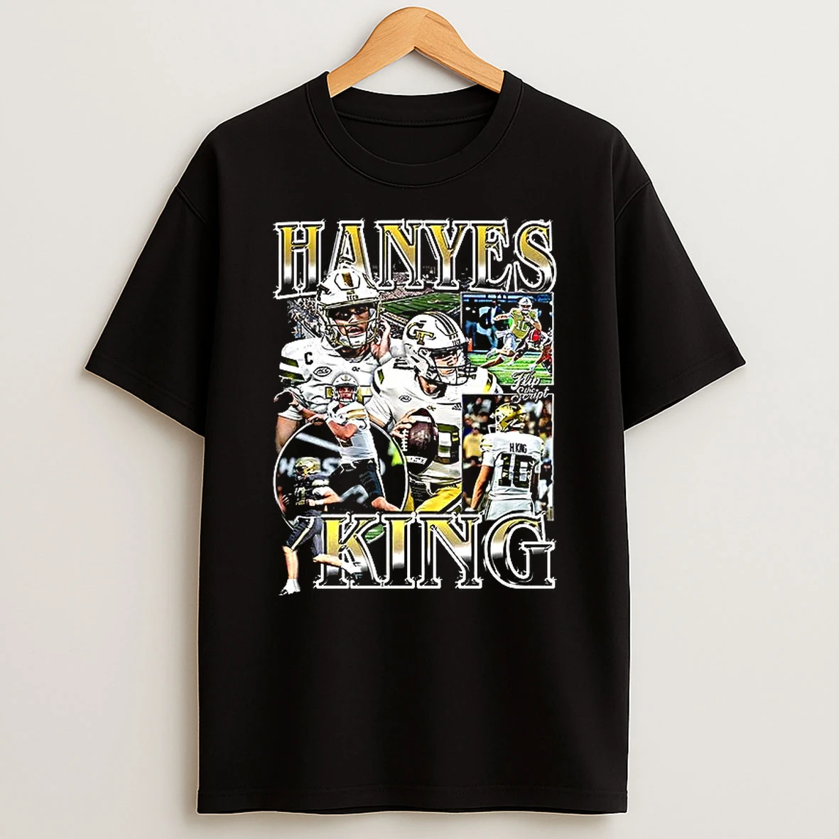 Haynes King Georgia Tech Yellow Jackets Graphic T Shirt