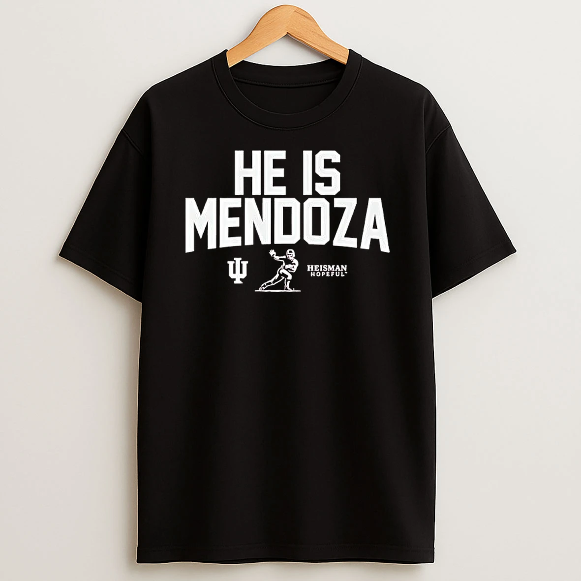 He Is Mendoza Heisman Hopeful Indiana Hoosiers Logo T Shirt