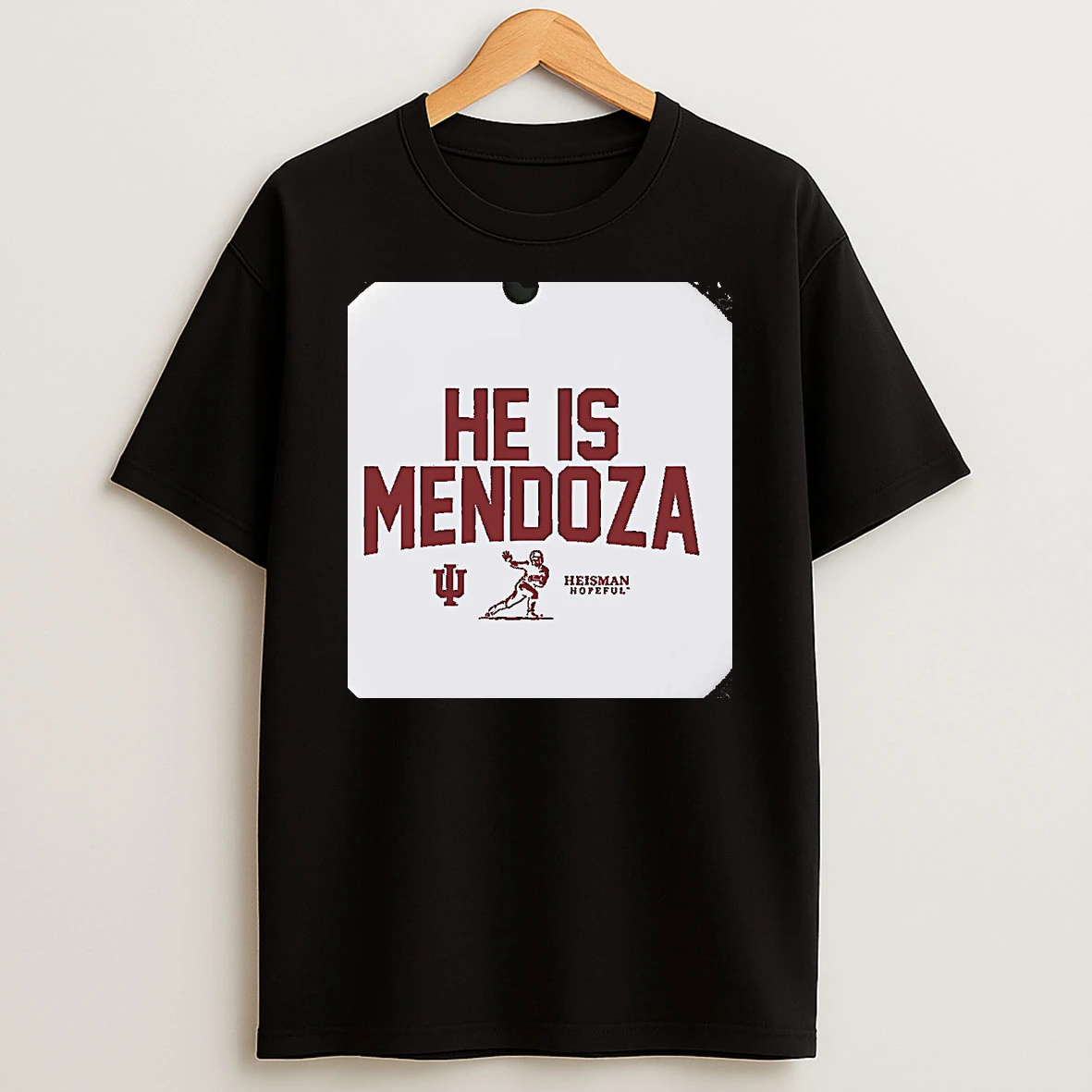 He Is Fernando Mendoza Heisman Indiana Hoosiers Christmas T Shirt