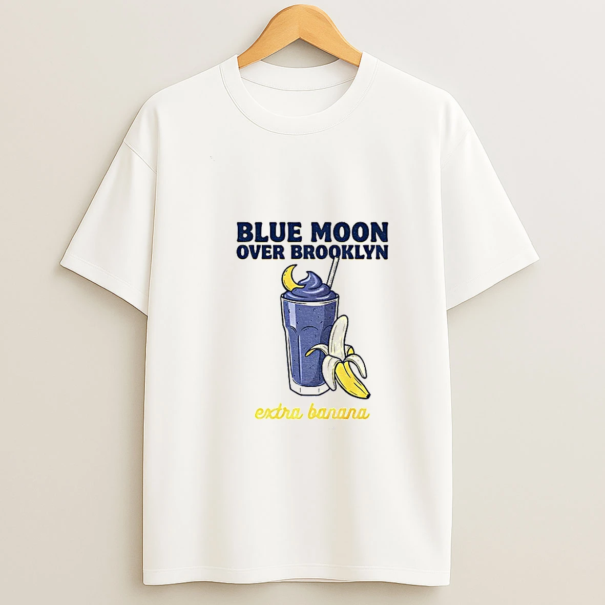 Heated Rivalry Blue Moon Over Brooklyn Extra Banana Smoothie T Shirt