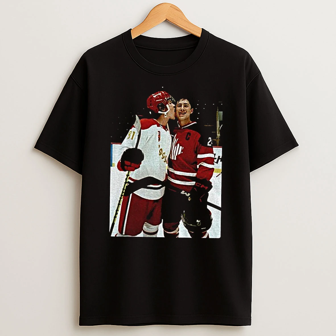 Heated Rivalry Ilya Rozanov Licks Shane Hollander Face Photo T Shirt