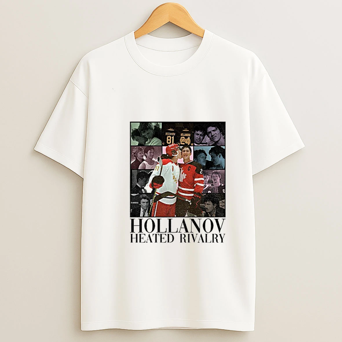 Heated Rivalry Shane And Ilya Hollander Rosanov Hollanov Merry Christmas T Shirt