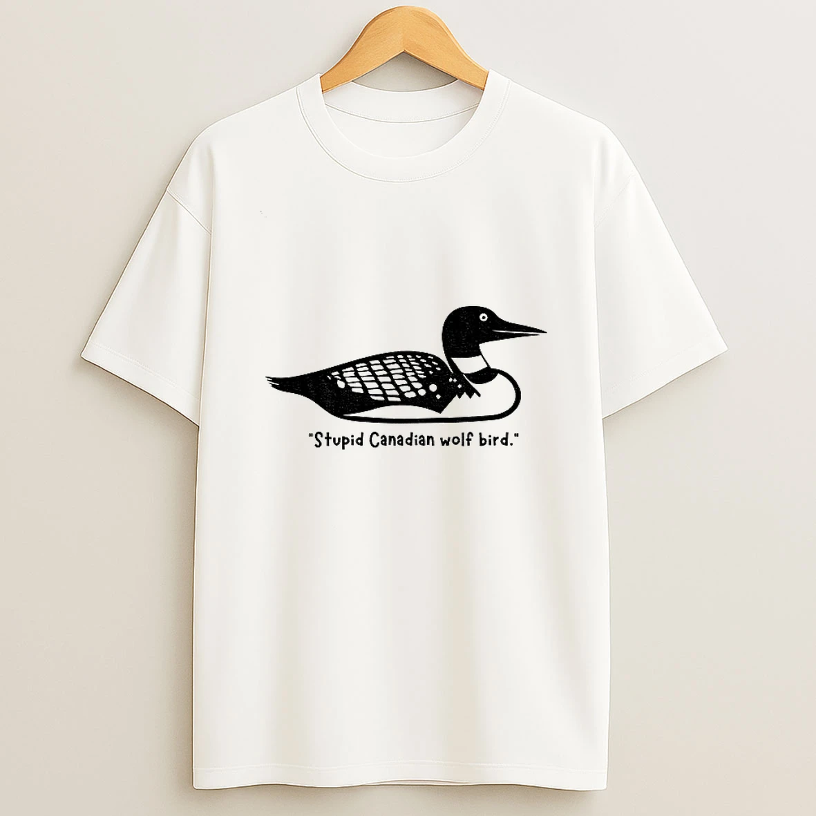 Heated Rivalry Stupid Canadian Wolf Bird T Shirt