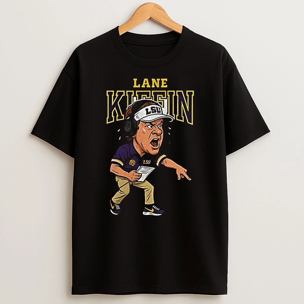 Heaux Lane Kiffin Cartoon Lsu Tigers Football 2025 T Shirt