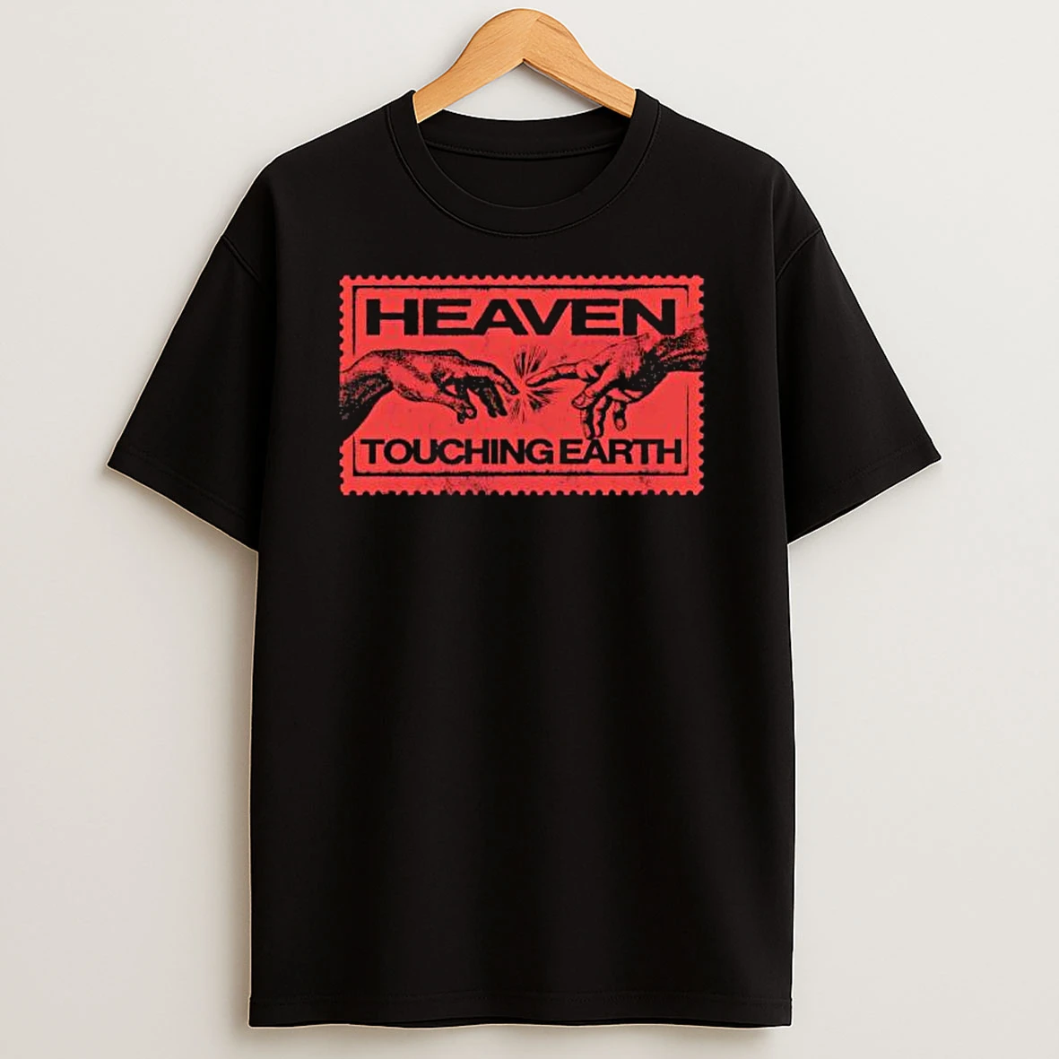 Heaven Touching Earth Michelangelos The Creation Of Adam T Shirt