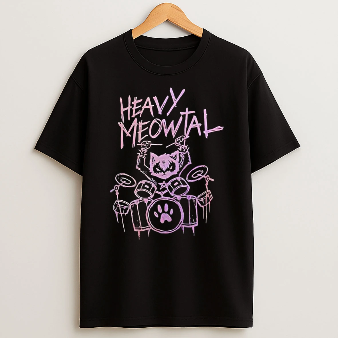 Heavy Meowtal Heavy Metal T Shirt