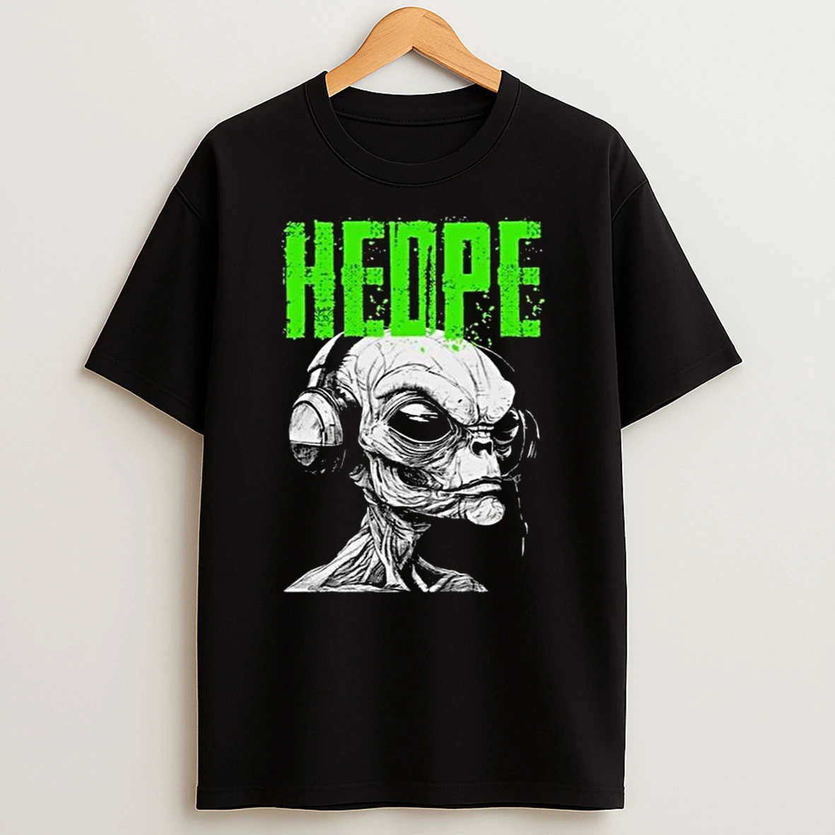 Hed Pe Alien Green Logo T Shirt