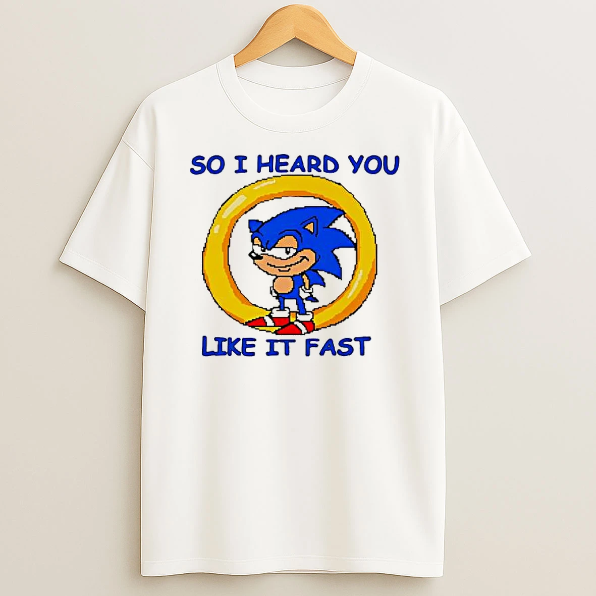 Hedgehog So I Heard You Like It Fast Graphic T Shirt