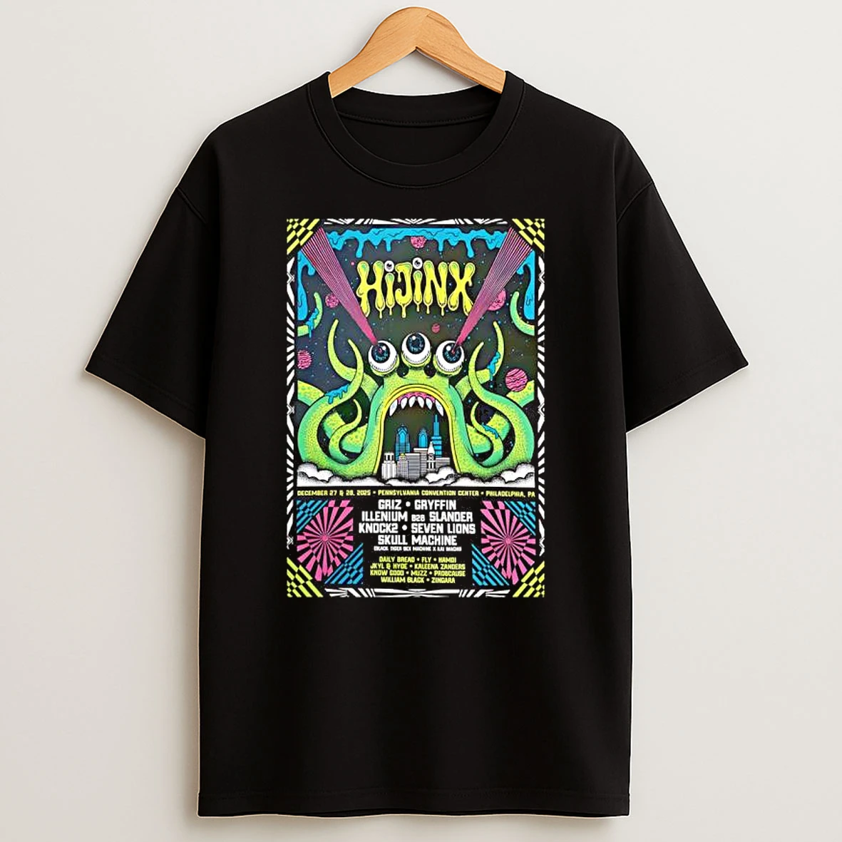 Hijinx Festival Dec 27 28 2025 Pennsylvania Convention Center In Philadelphia Pa T Shirt