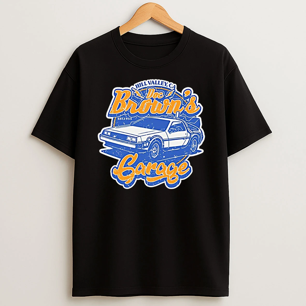 Hill Valley Ca Doc Browns Garage Est 1955 T Shirt