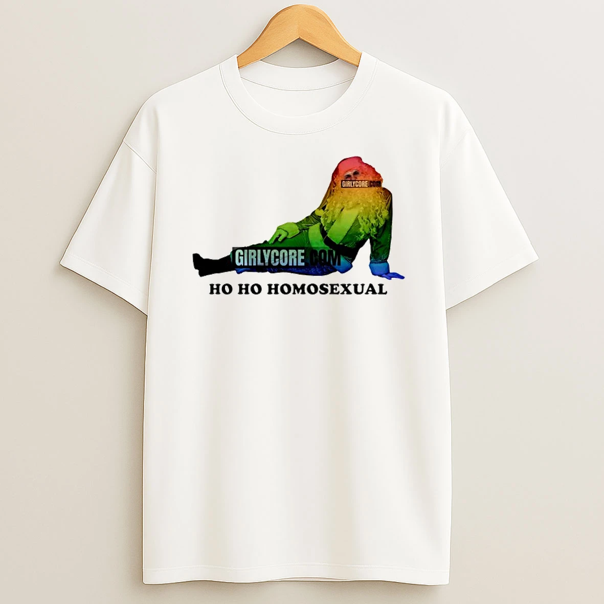 Ho Ho Homosexual Santa Gay Lgbt T Shirt