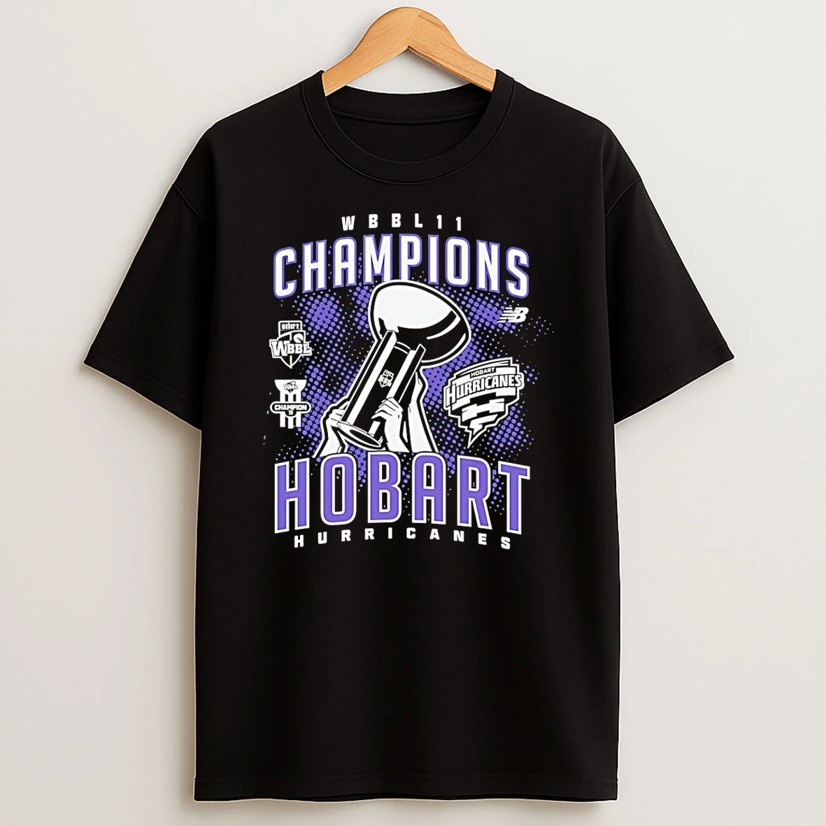 Hobart Hurricanes 2026 Wbbl Champions T Shirt