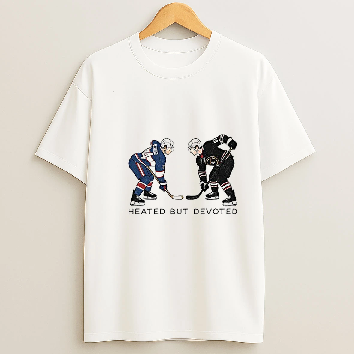 Hollanov Ilya Rozanov Vs Shane Hollander Hockey Heated But Devoted T Shirt