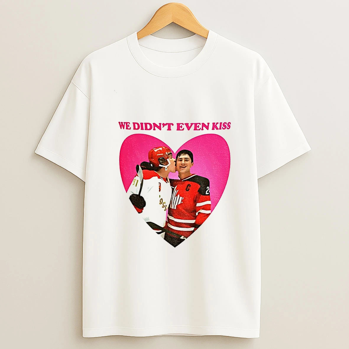 Hollanov Ilya Rozanov Vs Shane Hollander Hockey We Didnt Even Kiss T Shirt