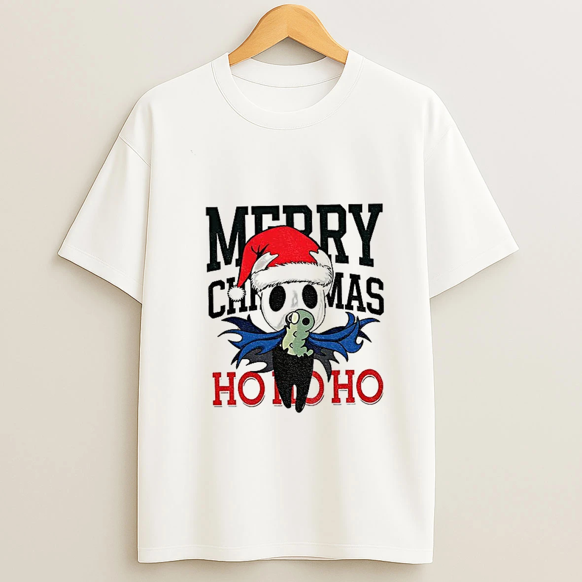 Hollow Knight Ringer Merry Christmas Ho Ho Ho T Shirt