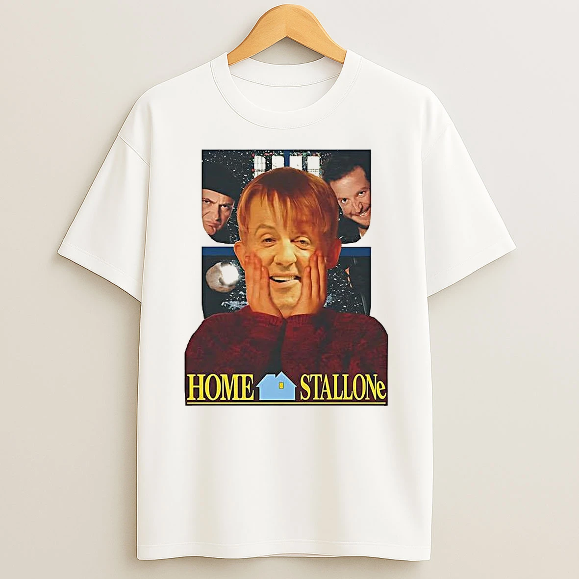 Home Stallone Home Alone Parody T Shirt