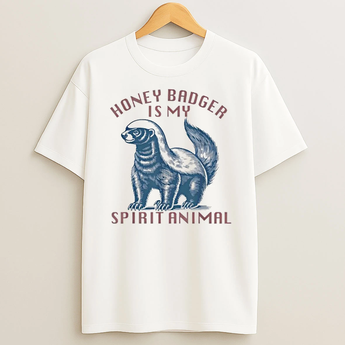 Honey Badger Is My Spirit Honey Badger Vintage T Shirt