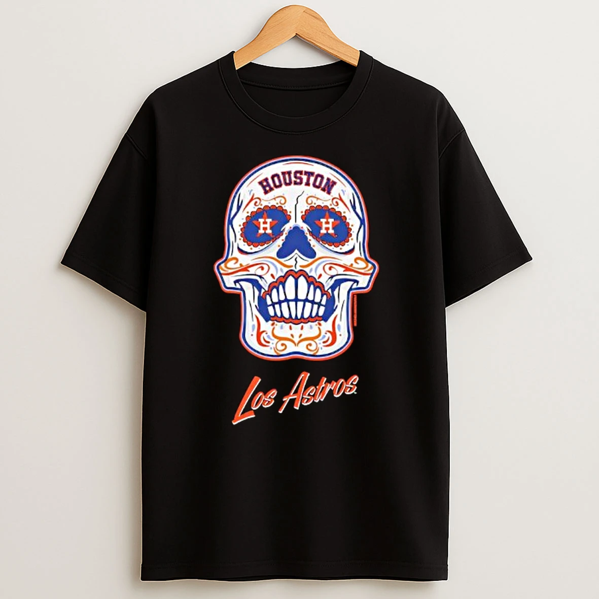 Houston Astros Mitchell Ness Sugar Skull T Shirt