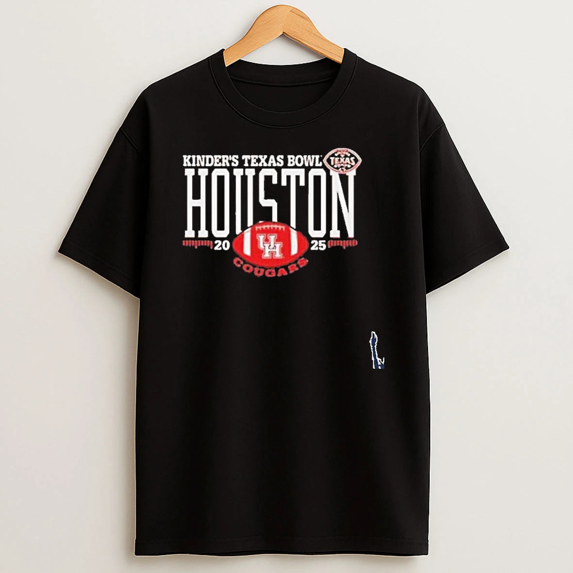 Houston Cougars 2025 Kinders Texas Bowl Logo T Shirt