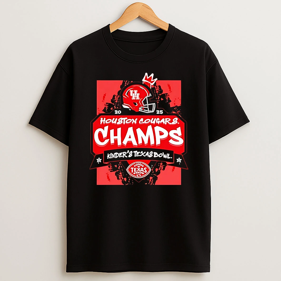 Houston Cougars 2025 Texas Bowl Champions Graphic T Shirt