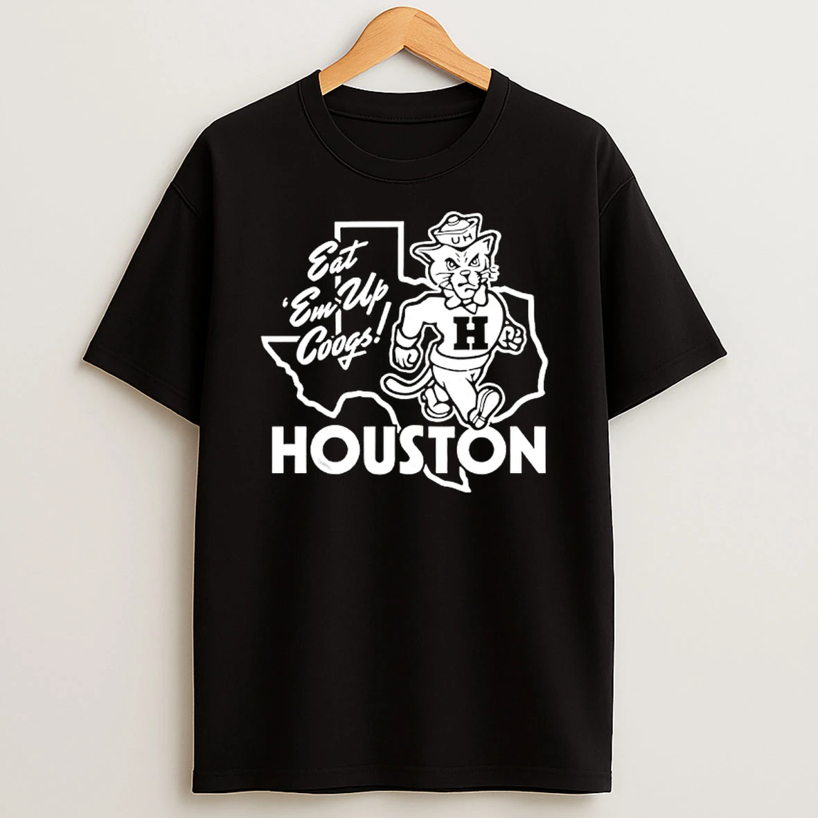 Houston Cougars Eat Em Up Coogs State T Shirt