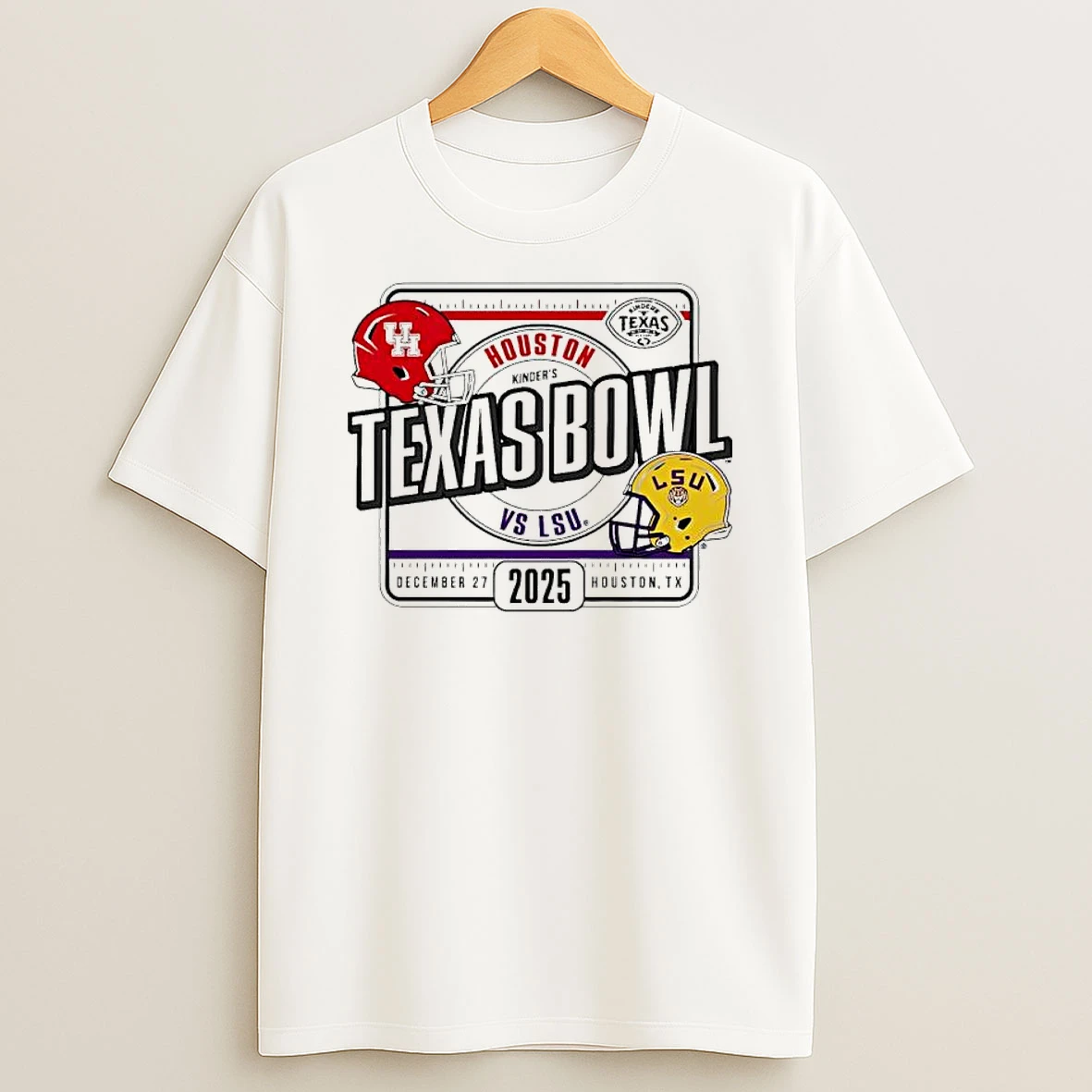 Houston Cougars Vs Lsu Tigers 2025 Texas Bowl Bound T Shirt