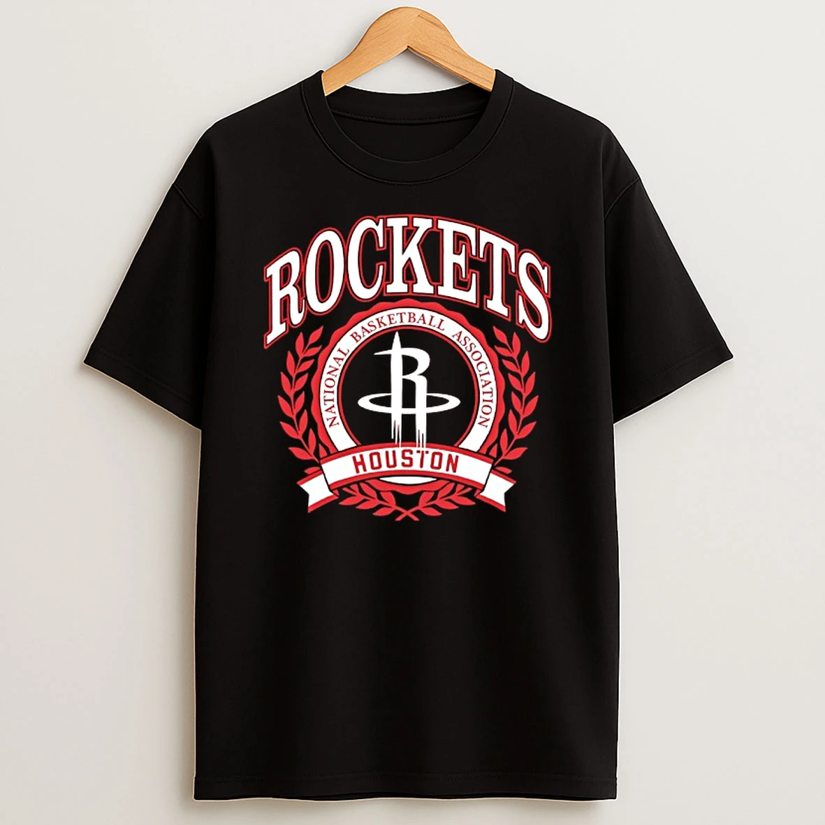 Houston Rockets Basketball Nba Crest Logo T Shirt