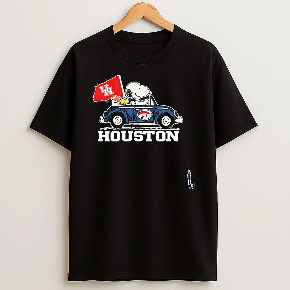Houston Snoopy And Woodstock Car Ball T Shirt