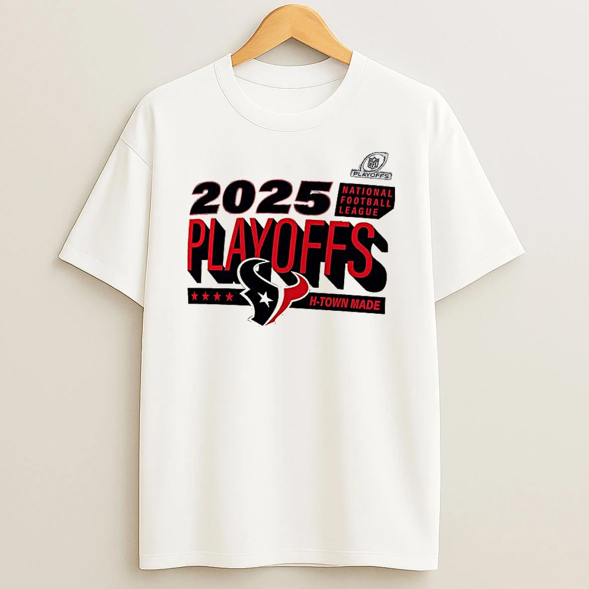 Houston Texans 2025 Nfl Playoffs Logo T Shirt