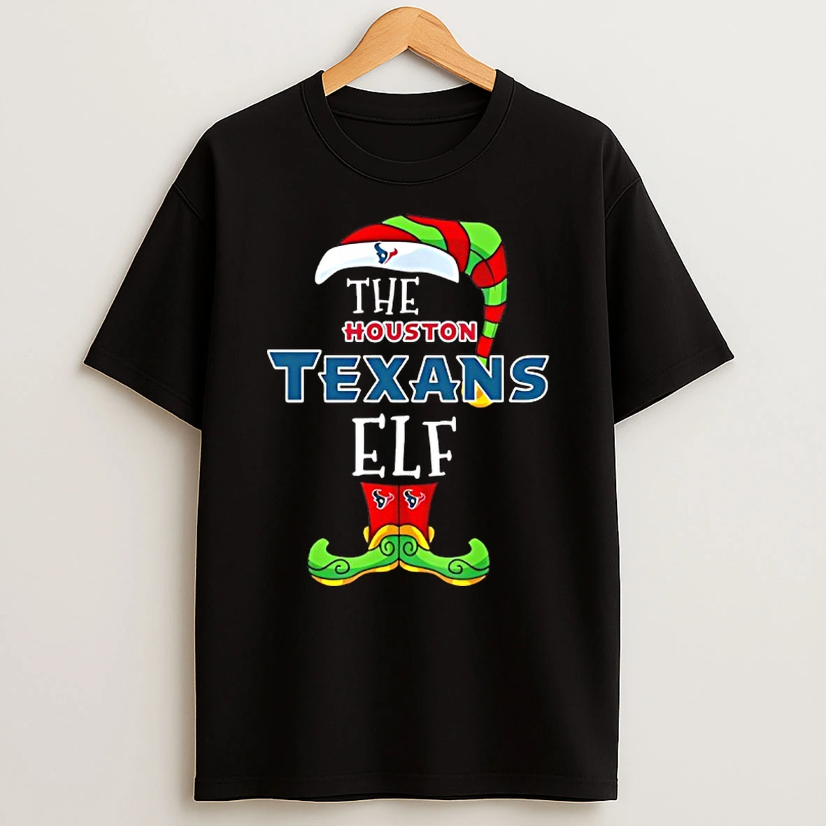 Houston Texans Christmas Elf T Shirt