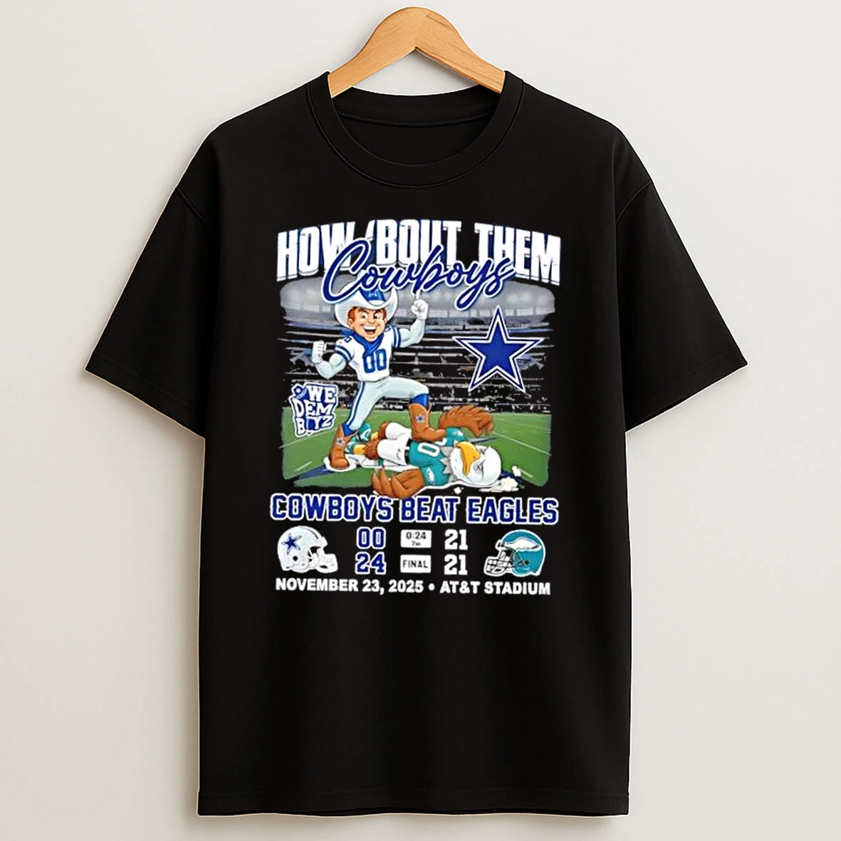 How Bout Them Dallas Cowboys Beat Philadelphia Eagles November 23 2025 Att Stadium T Shirt