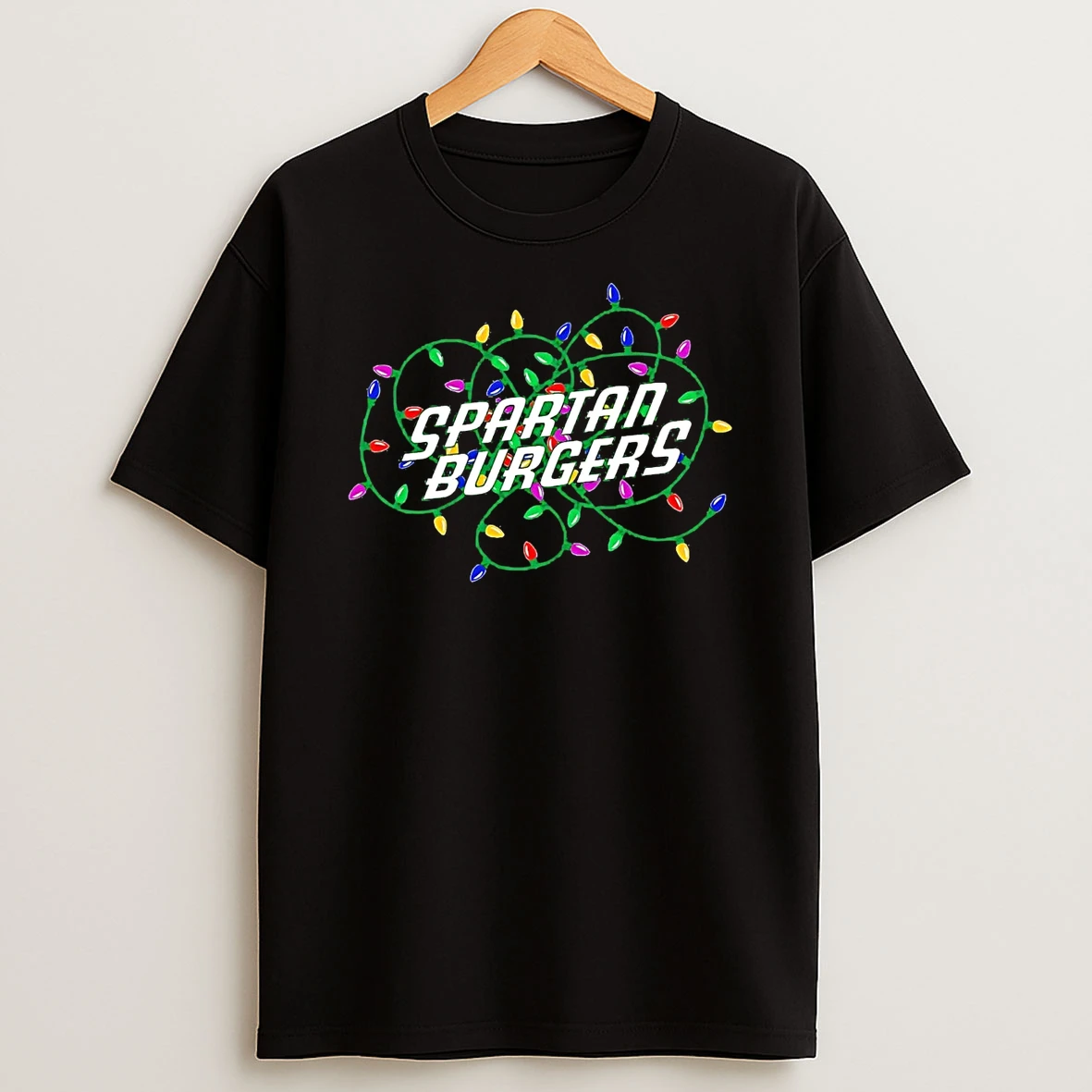 Hub City Spartanburgers Christmas Light T Shirt