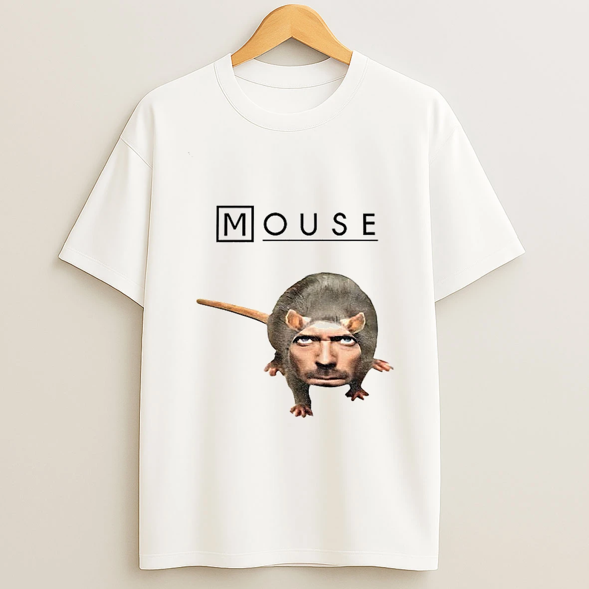 Hugh Laurie Dr Gregory House X Mouse Funny Meme T Shirt