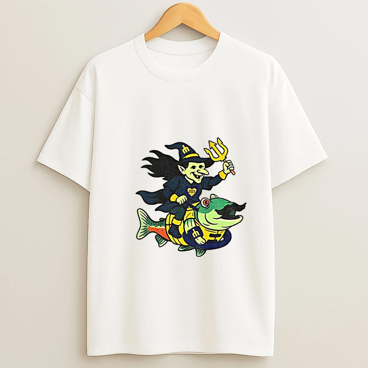 Humpy Salmon Etsy Witch Mustache Trident Baseball Magic T Shirt