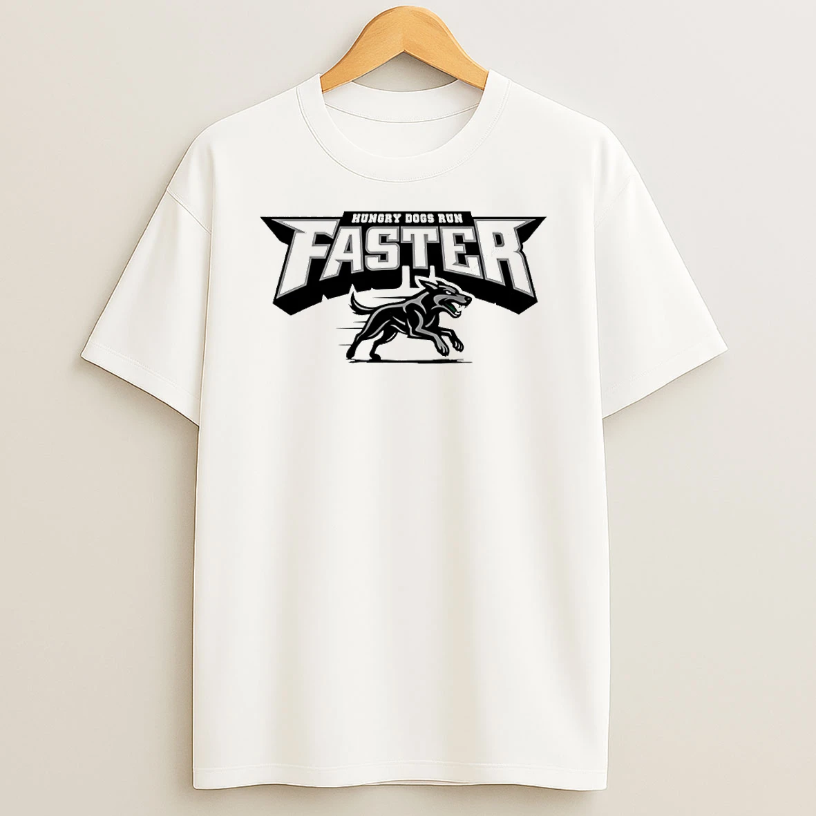 Hungry Dogs Run Faster Philadelphia Eagles Circle T Shirt