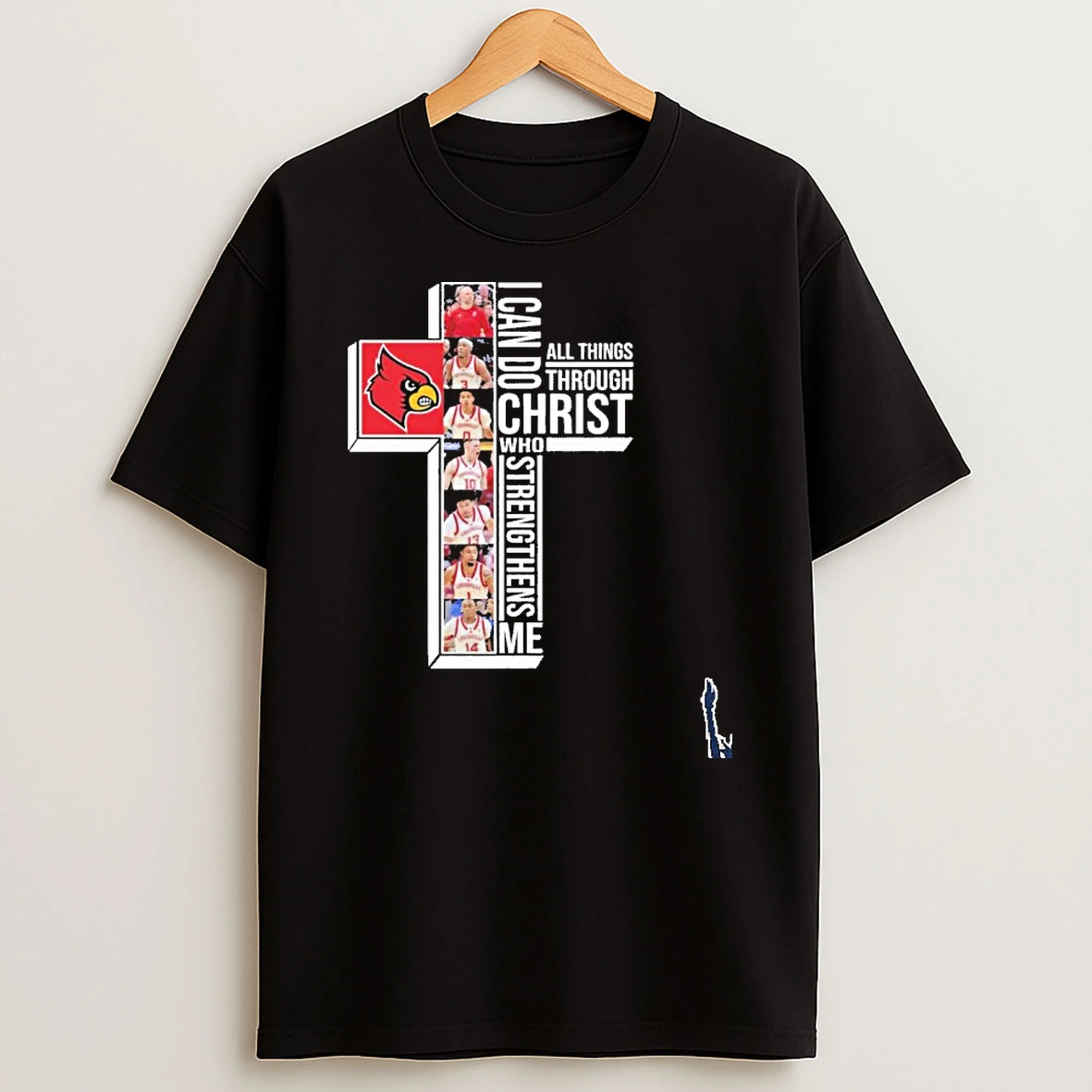 I Can Do All Through Christ Who Strengthens Me Louisville Cardinals Player T Shirt