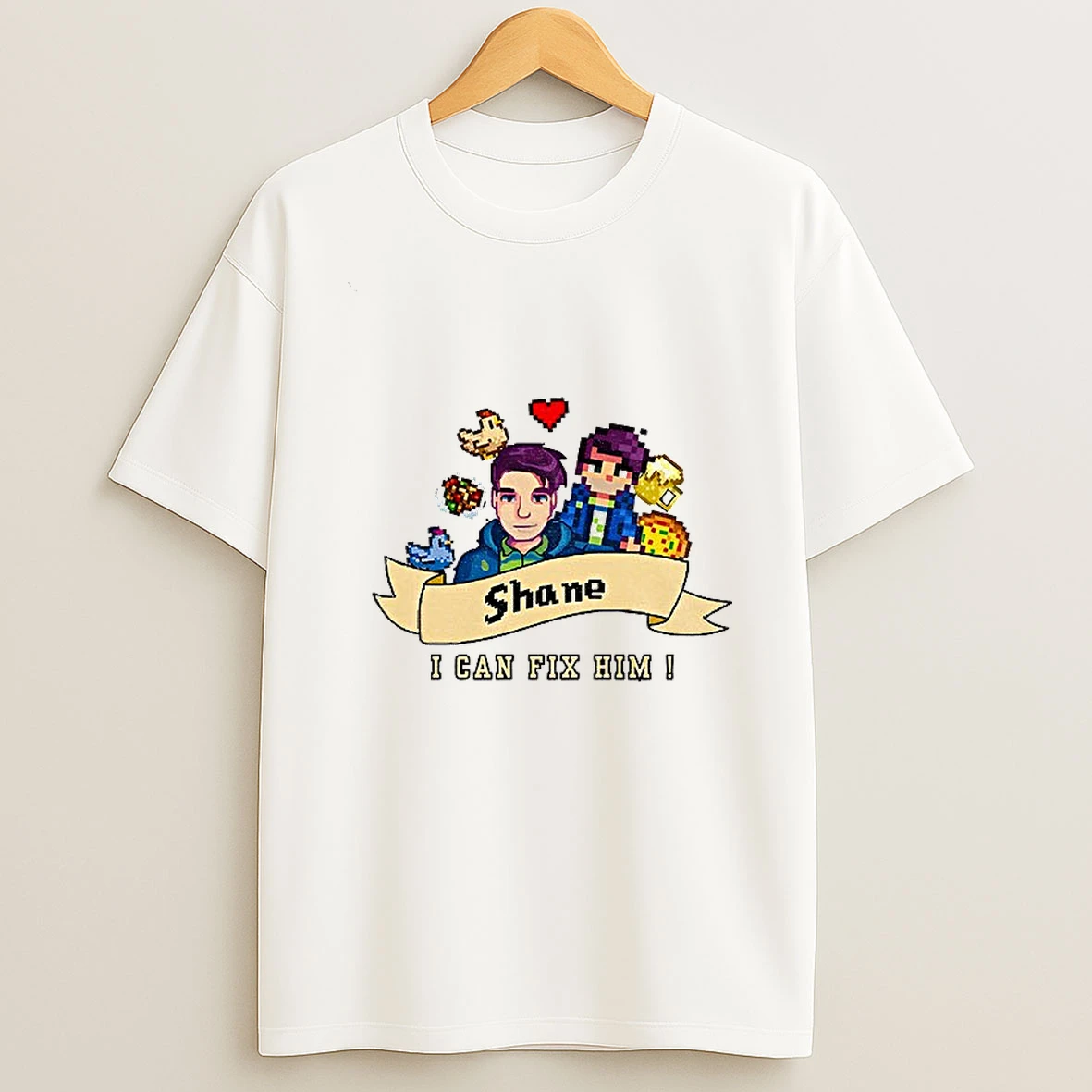 I Can Fix Him X Stardew Valley Shane T Shirt