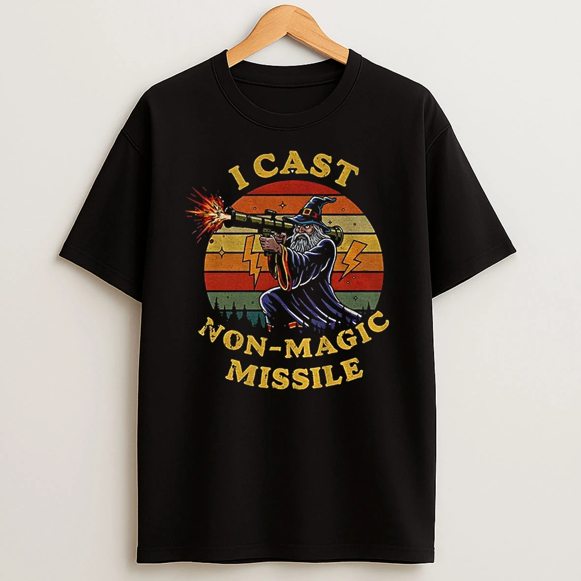 I Cast Non Magic Missile Funny Wizard Parody Meme T Shirt