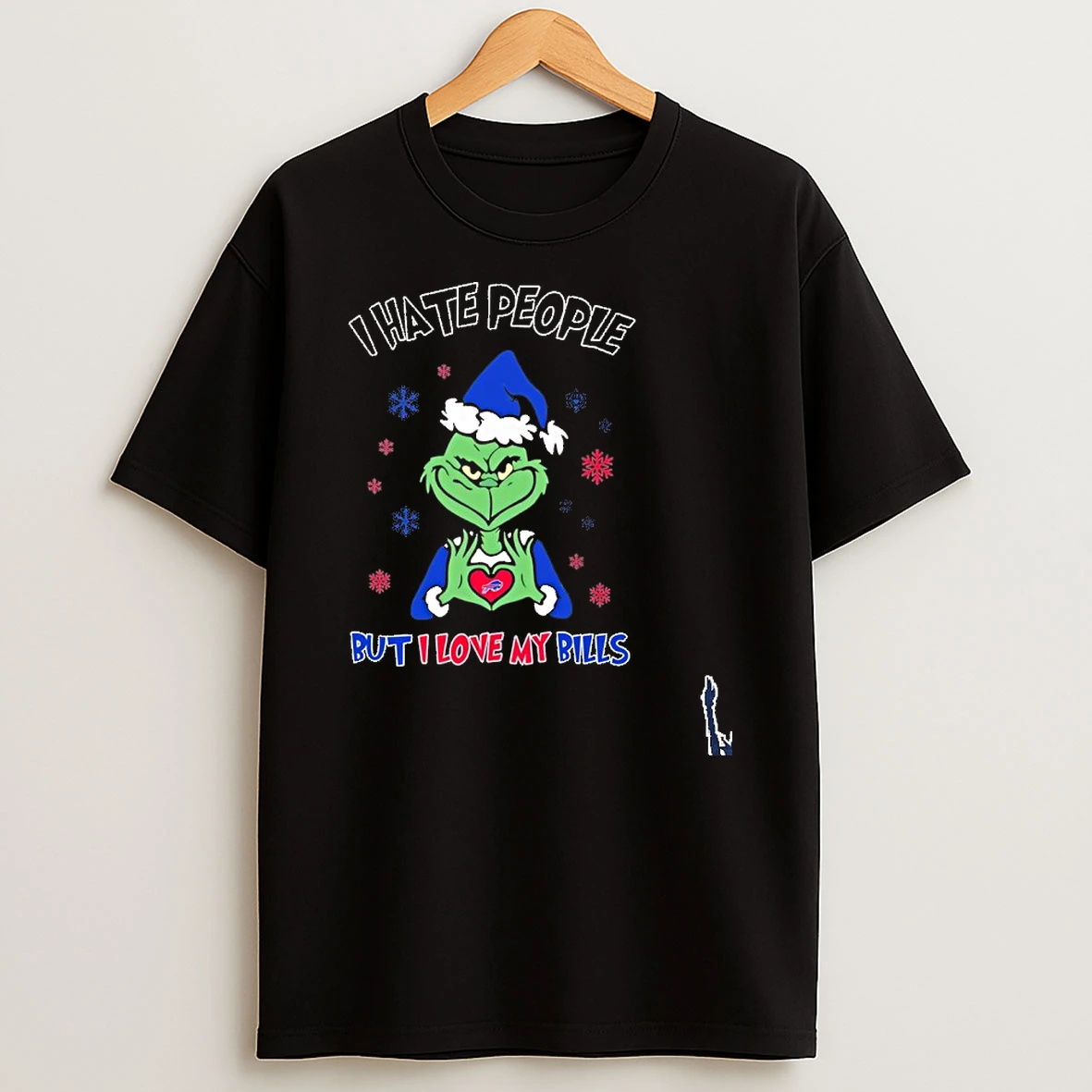I Hate People The Grinch But I Love My Bills Christmas T Shirt