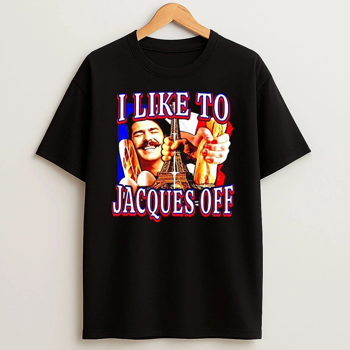 I Like To Jacques Off Paris Eiffel Tower Break Graphic T Shirt